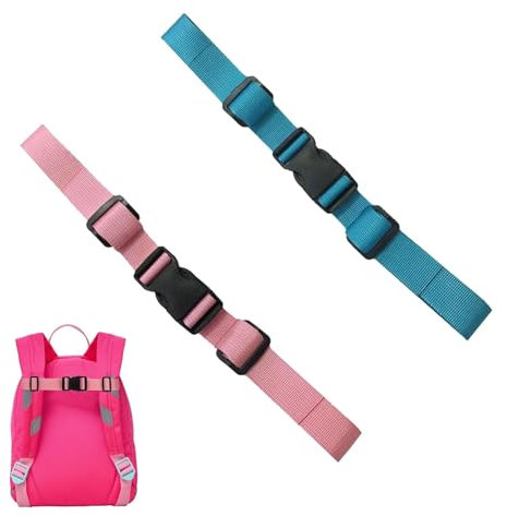 banjiabb 2 Stück Brustgurt Rucksack Kinder, Verstellbarer Brustgurt Rucksack,Rucksack Brustgurt,Nylon Mit Schnalle Rucksackgurt,Brustgurt Rucksack,Brustgurt für Schulrucksack Außerhalb Reise