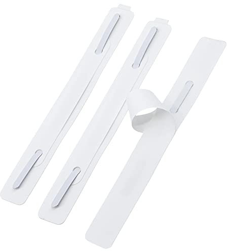 KLEBASTO Abheftstreifen selbstklebend | 3-teilig montiert 150 x 20 mm | Heftstreifen zum Kleben | Abheftmechaniken für Mappen, Ordner, Hefte und Akten | Aktendulli (20)