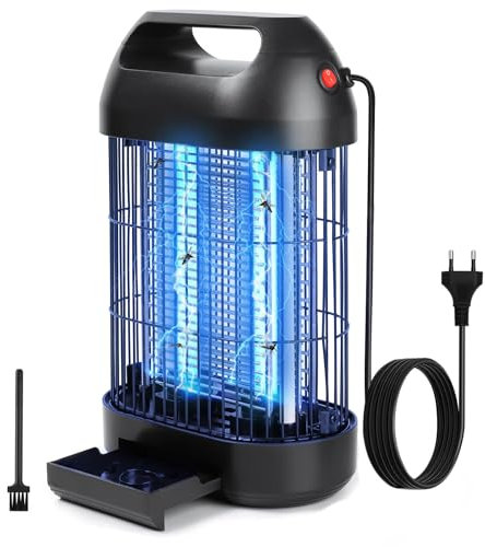 Elektrischer Insektenvernichter 14W LED UV-Licht Mückenlampe 1500V Doppelte Hochspannungsgitter Mückenfalle 60㎡ Abdeckung Moskitoschutz Lampe für Innen, Küche, Schlafzimmer, Wohnzimmer