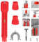 Tap Spanner Tool, 8 in 1 Faucet and Sink Installer, Multifunctional Wrench Kit, Anti-Slip Sink Faucet Installation Socket Wrench, Ideal for Kitchen/Bathroom Sink Repair