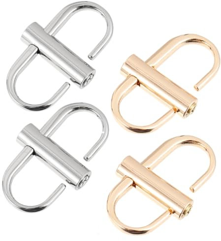 PHENOFICE 4pcs Diy Buckle Strap Accessories Metal Chain Bag Belt Adjustment Buckle Screw Fastening
