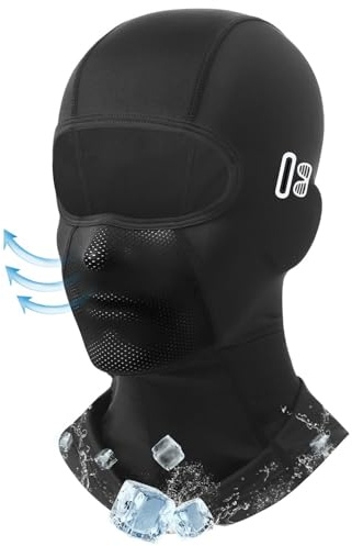 ZEXIJOW Cagoule de moto d'été,Protection solaire et UV,Masque filtrant respirant et rafraîchissant pour hommes et femmesAdapté au cyclisme et à la course à pied