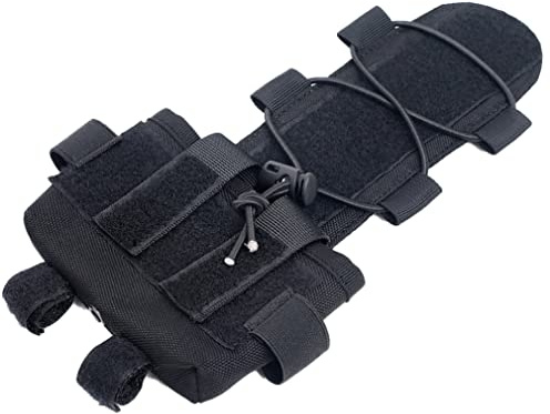 Peosaard Hjälm Batterifodral, Hjälm Batteri Påse Tillbehör Motvikt Fodral Balanserande Viktväska för Natt Airsoft Universal Svart, Nattpåse