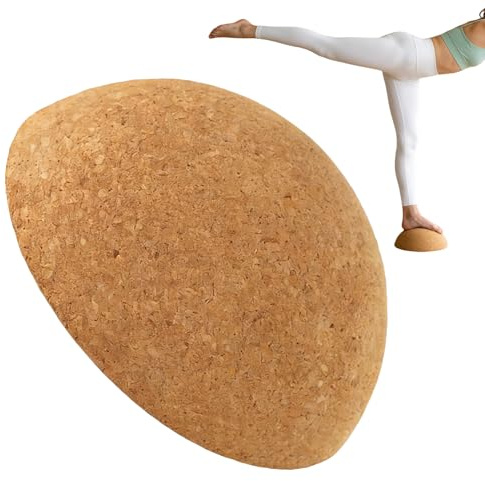 Balansbräda i trä, ergonomisk yoga halkfri bräda, fotträning och balansträning - för inomhus rehabiliteringsträning