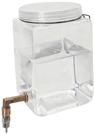 Small Animal Water Dispenser Drinking Bottle with Metal Pin Spout for Rabbits Bird Cage Hanging Water Feeder Small Animal Waterer