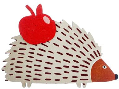 Miniblings Broche Jardin Faune Automne Bois Animal Mignon forêt Pomme coloré - Mode Main Bijoux Pin I Bouton Pins