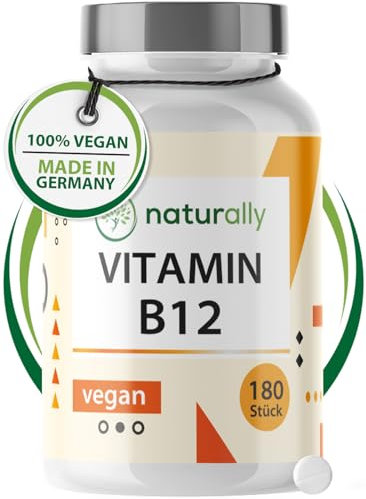 naturally Vitamin B12 und Folsäure [180 Tabletten] mit beiden Aktivformen & Folat 5-MTHF aus Quatrefolic®, vegan, b12 vitamin hochdosiert, Methylcobalamin