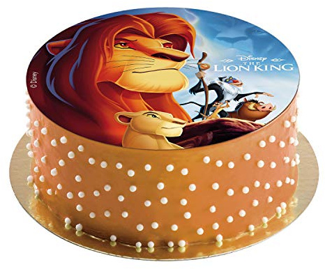 Dekora - Disque Comestible de Le Roi Lion pour la Décoration du Gâteau d'Anniversaire - 20 cm |236039