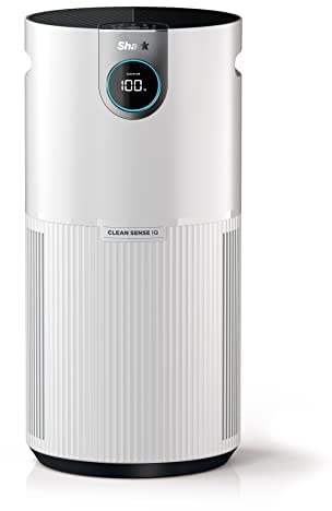 Shark Air Purifier for Home Large Room, Clean Sense Technology, HEPA Air Filter, 1000 Sq Ft, Kitchen, Filters Smoke, Captures 99.98% of Particles, Pet Dander, Pollutants, Dust, Allergens, HP201