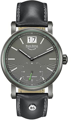 BRUNO SÖHNLE Unisex Analog Quarz Uhr mit Kalbsleder Armband 17-83073-891
