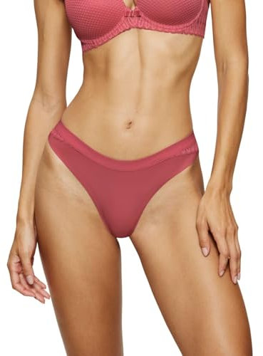 Triumph Aura Spotlight T High Leg String, Briefs Damen, Rot (Strawberry Allure), 44