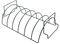 Sharplace Ribs Rack BBQ Ribs Rack,Sturdy Grilling Rack for Gas 6 Full Racks of Ribs BBQ Tool Gifts Chicken Beef Ribs Nonstick Grill Rib