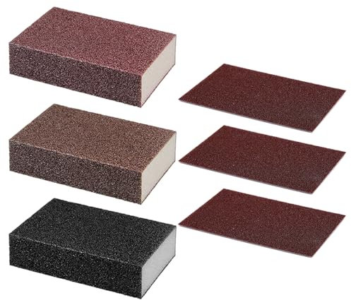3 Piezas De Toallitas De Esponja De Papel De Lija, 3 Piezas De Trapos De Papel De Lija, Toallitas De Esponja, Esponjas De Pulido, Herramientas De Limpieza De Óxido Y Desincrustación