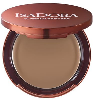 IsaDora The Cream Bronzer - Trucco abbronzante per una carnagione baciata dal sole, ideale per aggiungere calore e contorni, make-up vegano, senza esperimenti sugli animali, senza profumo (46 Light)