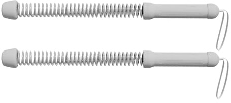 Lot de 2 cordes de combat pour exercices, cordes d'entraînement, corde de combat, barre oscillante avec ressort en acier, équipement de fitness léger pour le développement musculaire à la maison