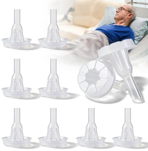 GAOUTO 10 condones urinarios para hombres de 29 mm, catéter externo de silicona, autoadhesivo y silicona, incontinencia condomural, agarre seguro sin fugas, empaquetado individualmente (M)