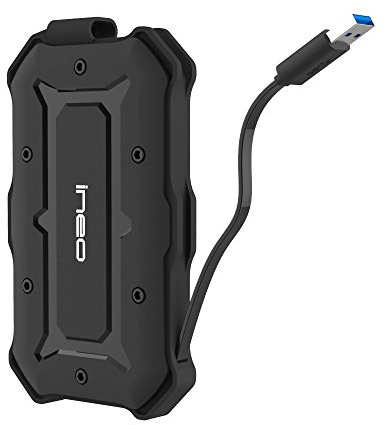 ineo USB3.0 Robuste imperméable et résistant aux Chocs IP66 Externe 2,5 Pouces SATAIII boîtier de Disque Dur/SSD [T2566-I]