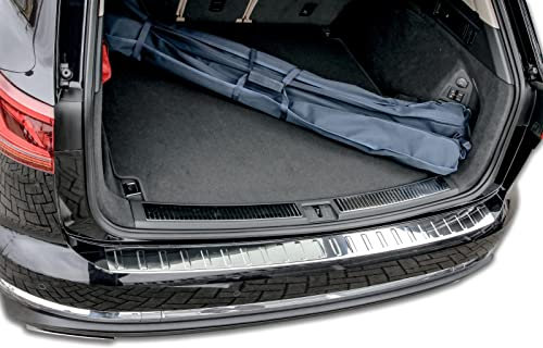 Recambo | Protector de Parachoques trasero | Compatible con VW Touareg III | a Partir de 2018 | Acero Inoxidable Cromado | Protección borde de carga