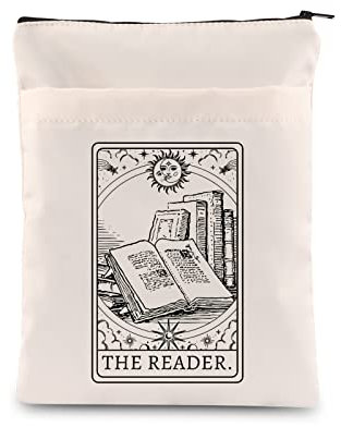 FOTAP Tarot-Kartentasche für Buchliebhaber - Buchhülle für Softcover-Bücher - Buchbeutel (The Reader)