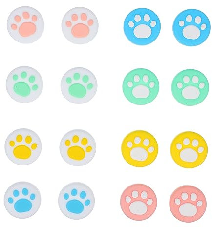 Toyvian 16pezzi Cappucci in Silicone Per Joystick Per Console Da Gioco Coperture Per Pulsante Impugnatura Del Joystick Protezione Contro Usura e Abrasione