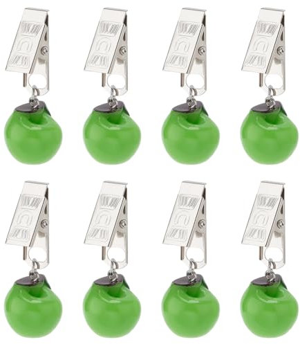 PH PandaHall 8pcs Poids de Nappe en Forme de Pomme Cintres Pinces de Poids de Couverture de Table Pinces de Poids de Nappe de Table Poids de Nappe en Forme de Pomme pour Poids de Nappe en Extérieur