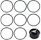 8 Pcs Replacement Silicone Blender Gaskets with Lip Compatible with NutriBullet 600W & NutriBullet 900W, Rubber Ring Seal with Nutribullet Accessories to Enhanced Performance and Leak Prevention