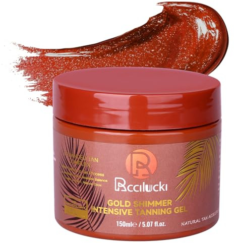 Sunbed Tanning Accelerator Gel for Intensive Fast Tan, Deep Bronzing Body Cream with Beta Carotene and Carrot Oil, Hydrating Tanning Enhancer, 150ml