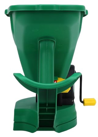 GEERYZHE 2L Handvevsspridare 5 Växlar Handhållen Handdriven Gödselspridare för Gräsmatta - 5-hastighetskontroll, Ergonomisk Design, Enkel Spridning för Gräs och Växter