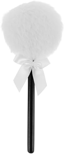 PACKOVE Borla para Polvos Corporales de Color Claro con Pelo Largo Ultra, Compacta y Flexible para Aplicar Polvos Sueltos y Compactos, Adecuada para Maquillaje Corporal y Cuidado