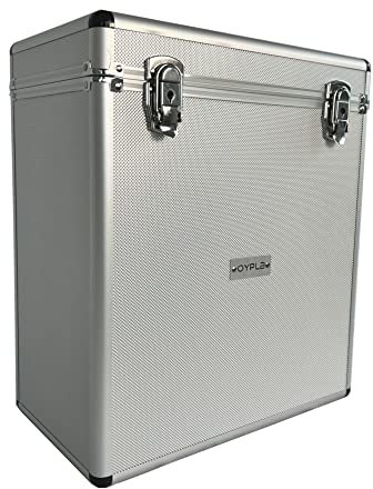 Oypla 35 x 12 LP Vinyl Record Box Hard DJ Flight Case Aluminium