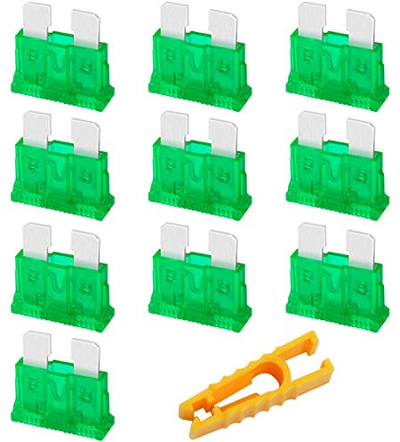 JatilEr 10 Pièces FusibiliAuto, Kit Fusibili Standard 30A per Auto/Camper/Camion/Moto/Barca