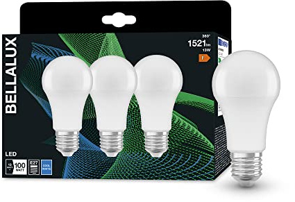 Bellalux LED-Lampe, Sockel: E27, Warm White, 2700 K, 7 W, Ersatz für 60-W-Glühbirne, klar, ST CLAS A