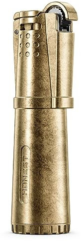 Accendino vintage a benzina a cherosene in metallo (venduto senza benzina)