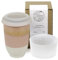 NOVA CERAMICS Travel Mug - Travel Coffee Mug – Iced Coffee Cup Unique to Go – Microwave & Dishwasher Safe Coffee Pink Tumbler - Gifts for Women Men Him Her – 12oz – Afterglow