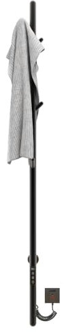 Toallero Baño Radiador, Calentador de Toallas con termostato Inteligente WiFi, para Alexa y Google Home y App, 1500x32mm, Toallero Electrico, Radiador Secador de Toallas-WiFi Black