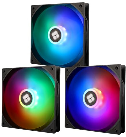 Termalright TL-C14C-S X3 CPU-fläkt 140 mm ARGB-kylare, 4-polig PWM-tyst datorfläkt med S-FDB-lager ingår, 3-pack fläktar, fläktar upp till 1500 varv/min