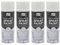 DIOXSTAR Multi-Purpose Spray Paint, White Matt Finish, Fast Drying, Non-Cracking, Suitable for Wood, Plastic and Metal, Indoor and Outdoor Use, Easy to Use, 400ml (4 PCS)