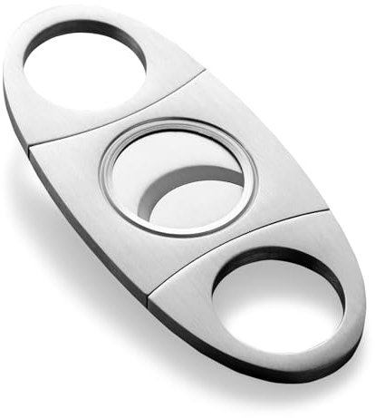 CIGARLOONG Coupe- de voyage en acier inoxydable à double tranchant et à sans motifs (argent 1)