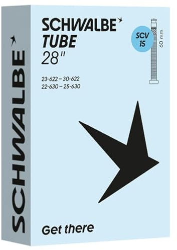 Schwalbe Fahrradschlauch Click Valve SCV15, 23/30-622/630 IB 60mm