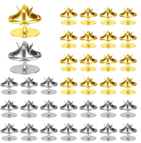 100 Pairs Anstecker Pin, Metall-Verschlussstift Rückseiten Anstecknadel Tie Tack Pin Backs mit Blank Pins Stiftkappe Revers Stecknadelhalter Schmetterlingskupplung Rückseiten für Anstecker