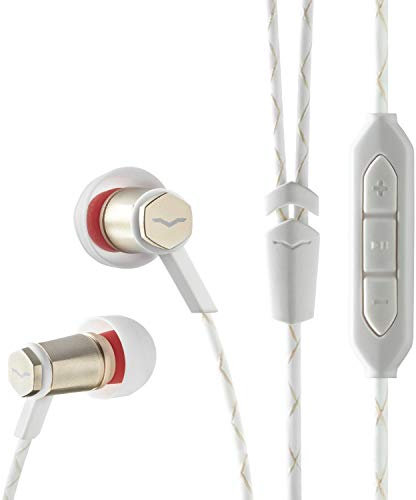 V-Moda Forza Metallo In-Ear Headphones with 3-Button Remote and Microphone - Samsung and Android Devices, Rose Gold