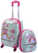 GOPLUS Kinderkoffer 2 TLG. mit Rucksack Kinder Reisekoffer Set Kinder Trolly Kinder Gepäck (Eule)