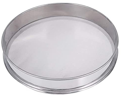 WMLBK Kräuterpollen-Extractor aus Edelstahl Stapelbar Sichter 30cm im Durchmesser Mehlsieb 150 Mesh Küchensieb für Küche Mehl Reis Nudeln Puderzucker