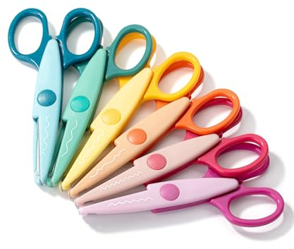 Mr. Pen Craft Scissors - Decorative Edge, 6 Pack, Zig Zag, Scrapbooking, Fancy, Pattern, Design