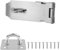 4 Pollici Lucchetto Hasp Chiusura Porta, Chiusura Lucchetto Hasp Serratura Della Porta Hasp con Viti, Retto Lucchetto Hasp in Acciaio Inox per Camera da Letto, Garage, Armadio