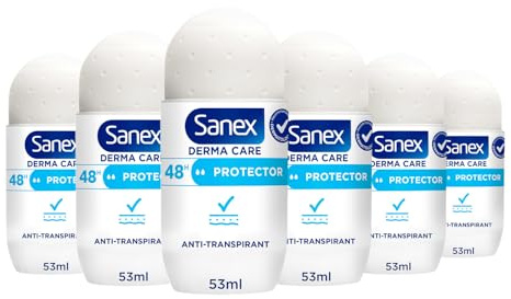 SANEX -Derma Care Protector 48 h Déodorant Bille Anti-transpirant 53 ml –fraîcheur longue durée contre la transpiration et les mauvaises odeurs – respecte la peau– ne contient pas d’alcool*