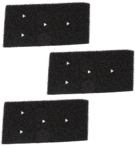 3 stycken Skumsvampfilter lämpligt med Bauknecht för Privileg för Whirlpool HX värmepumpfilter, 230 x 115 x 14 mm artikelnummer 481010716911 & 8015250474909
