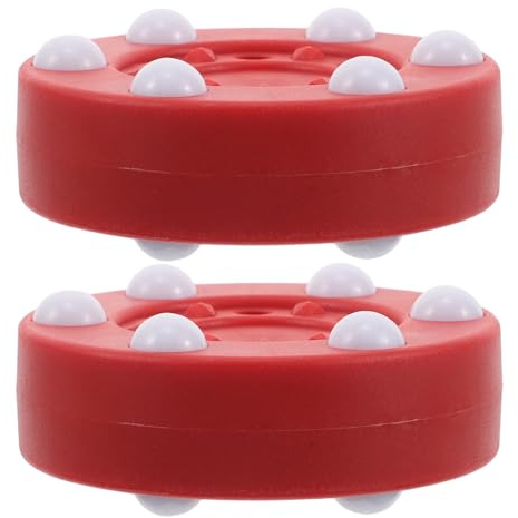 Mikikit 2 Pezzi Puck Hockey da Esterno in Resistente Palline Allenamento per Roller e Hockey su Strada Accessori Versatili per Esercizi e Partite su Pavimento e Inline