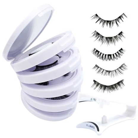 Ciglia Magnetiche Con Applicatore 5 Paia Senza Colla Per Il Trucco Degli