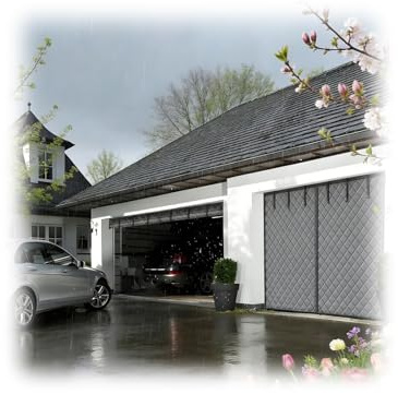 Kraftiga värmeisolerade dörrgardiner för utomhusverkstäder, magnetisk vinterisoleringskit för garageportar, vindtätt garageportsnätskydd(Grå,W265cm x H270cm)